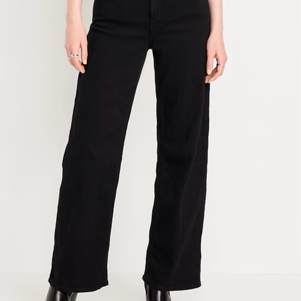 NWT Old Navy Wide Leg Jeans, size 8 petite